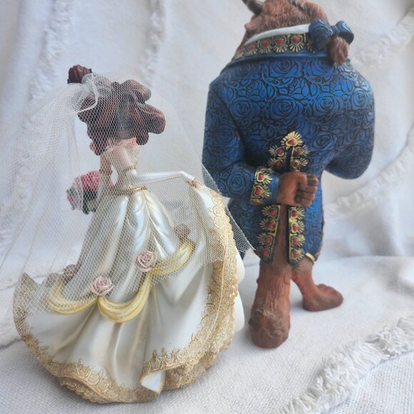 Disney Wedding Belle, Beauty and the Beast Figurines, Couture de Force Enesco - Picture 3 of 16